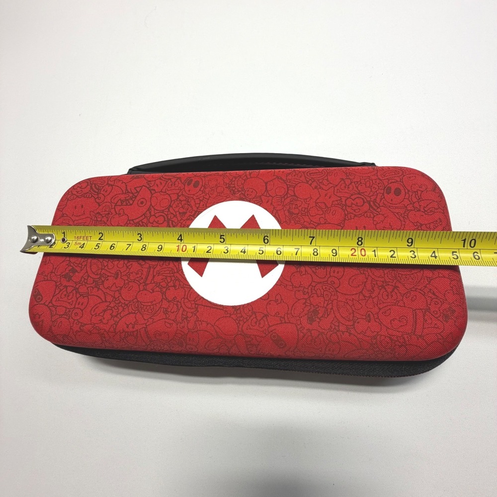 Nintendo Switch Carrying Case Mario Red Travel Hard Shell - Picture 2 of 6
